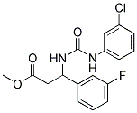 METHYL 3-([(3-CHLOROANILINO)CARBONYL]AMINO)-3-(3-FLUOROPHENYL)PROPANOATE 结构式