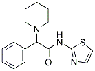 2-PHENYL-2-PIPERIDINO-N-(1,3-THIAZOL-2-YL)ACETAMIDE 结构式