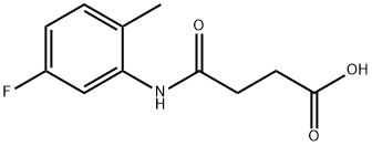 4-(5-FLUORO-2-METHYLANILINO)-4-OXOBUTANOIC ACID 结构式