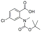 2-(TERT-BUTOXYCARBONYL-METHYL-AMINO)-4-CHLORO-BENZOIC ACID 结构式