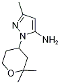 2-(2,2-DIMETHYL-TETRAHYDRO-PYRAN-4-YL)-5-METHYL-2H-PYRAZOL-3-YLAMINE 结构式