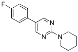 5-(4-FLUOROPHENYL)-2-PIPERIDIN-1-YLPYRIMIDINE 结构式