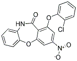 1-(2-CHLOROPHENOXY)-3-NITRODIBENZO[B,F][1,4]OXAZEPIN-11(10H)-ONE 结构式