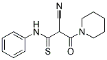 2-CYANO-3-OXO-N-PHENYL-3-PIPERIDIN-1-YLPROPANETHIOAMIDE 结构式