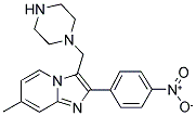 7-METHYL-2-(4-NITRO-PHENYL)-3-PIPERAZIN-1-YLMETHYL-IMIDAZO[1,2-A]PYRIDINE 结构式