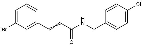 3-(3-Bromophenyl)-N-(4-chlorobenzyl)acrylamide 结构式