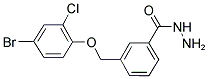 3-(4-Bromo-2-chloro-phenoxymethyl)-benzoic acid hydrazide 结构式