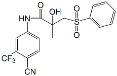 比卡鲁胺脱氟杂质 结构式