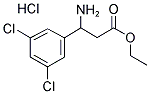 Ethyl-3-amino-3-(3,5-dichlorophenyl)-propionate hydrochloride 结构式