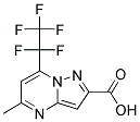 5-甲基-7-(五氟乙基)吡唑并[1,5-A]嘧啶-2-羧酸 结构式