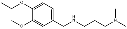 N'-(4-ETHOXY-3-METHOXYBENZYL)-N,N-DIMETHYLPROPANE-1,3-DIAMINE 结构式