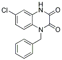 1-BENZYL-6-CHLORO-1,4-DIHYDROQUINOXALINE-2,3-DIONE 结构式