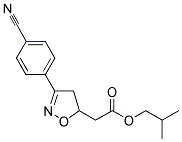 ISOBUTYL-3-(4-CYANOPHENYL)-4,5-DIHYDRO-5-ISOXAZOLE ACETATE 结构式