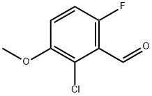 2-氯-6-氟-3-甲氧基苯甲醛 结构式
