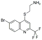 4-(2-AMINOETHYLTHIO)-6-BROMO-2-(TRIFLUOROMETHYL)QUINOLINE 结构式