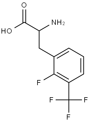 2-氨基-3-(2-氟-3-(三氟甲基)苯基)丙酸 结构式