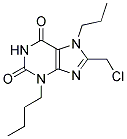 3-BUTYL-8-(CHLOROMETHYL)-7-PROPYL-3,7-DIHYDRO-1H-PURINE-2,6-DIONE 结构式