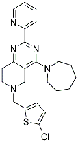 4-AZEPAN-1-YL-6-(5-CHLORO-THIOPHEN-2-YLMETHYL)-2-PYRIDIN-2-YL-5,6,7,8-TETRAHYDRO-PYRIDO[4,3-D]PYRIMIDINE 结构式