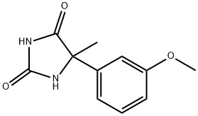 5-(3-甲氧基苯基)-5-甲基咪唑烷-2,4-二酮 结构式