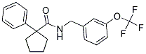 (PHENYLCYCLOPENTYL)-N-((3-(TRIFLUOROMETHOXY)PHENYL)METHYL)FORMAMIDE 结构式