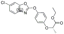 ETHYL (2S)-(+)-2-[4-(6-CHLOROBENZOXAZOL-2-YLOXY)PHENOXY]PROPANOATE 结构式