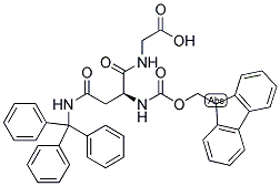 FMOC-ASN(TRT)-GLY-OH 结构式