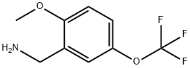 2-甲氧基-5-三氟甲氧基苄胺 结构式