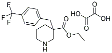 3-[4-(TRIFLUOROMETHYL)BENZYL]PIPERIDINE-3-ETHYLCARBOXYLATE OXALATE 结构式