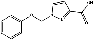 1-(苯氧基甲基)-1H-吡唑-3-羧酸 结构式