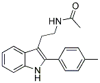 N-(2-[2-(4-METHYLPHENYL)-1H-INDOL-3-YL]ETHYL)ACETAMIDE 结构式