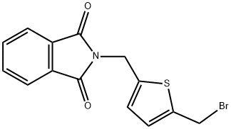 2-(BROMOMETHYL)-5-(PHTHALIMIDOMETHYL)THIOPHENE 结构式