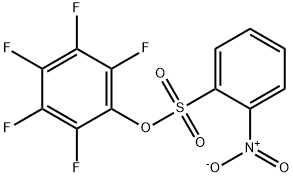2,3,4,5,6-PENTAFLUOROPHENYL 2-NITROBENZENESULFONATE 结构式