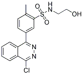 5-(4-CHLORO-PHTHALAZIN-1-YL)-N-(2-HYDROXY-ETHYL)-2-METHYL-BENZENESULFONAMIDE 结构式