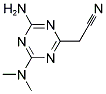 [4-AMINO-6-(DIMETHYLAMINO)-1,3,5-TRIAZIN-2-YL]ACETONITRILE 结构式