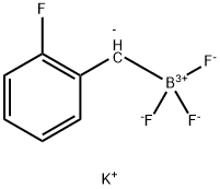 三氟[(2-氟苯基)甲基]硼酸钾 结构式