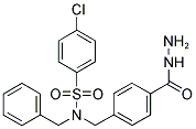 N-BENZYL-4-CHLORO-N-(4-HYDRAZINOCARBONYL-BENZYL)-BENZENESULFONAMIDE 结构式