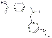 4-(((3-ETHOXYBENZYL)AMINO)METHYL)BENZOIC ACID 结构式