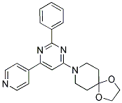 8-(2-PHENYL-6-PYRIDIN-4-YLPYRIMIDIN-4-YL)-1,4-DIOXA-8-AZASPIRO[4.5]DECANE 结构式