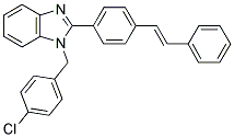 1-(4-CHLORO-BENZYL)-2-(4-STYRYL-PHENYL)-1H-BENZOIMIDAZOLE 结构式