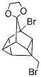 1-BROMO-4-(BROMOMETHYL)SPIRO(PENTACYCLO[4.3.0.0(2,4).0(3,8).0(5,7)]NONANE-9,2'-[1,3]-DIOXOLANE) 结构式
