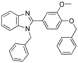 1-BENZYL-2-(4-BENZYLOXY-3-METHOXY-PHENYL)-1H-BENZOIMIDAZOLE 结构式