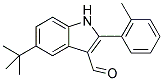 5-TERT-BUTYL-2-(2-METHYLPHENYL)-1H-INDOLE-3-CARBALDEHYDE 结构式