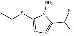 3-(二氟甲基)-5-(乙基硫代)-4H-1,2,4-三唑-4-胺 结构式