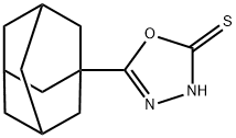 5-金刚烷-1-基-3H-[1,3,4]恶二唑-2-硫酮 结构式