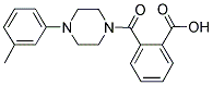 2-([4-(3-METHYLPHENYL)PIPERAZIN-1-YL]CARBONYL)BENZOIC ACID 结构式