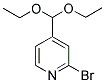 2-溴吡啶-4-甲醛 二乙基 乙缩醛 结构式