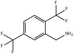 (2,5-双(三氟甲基)苯基)甲胺 结构式