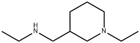 N-乙基-N-(哌啶-3-基甲基)乙胺 结构式