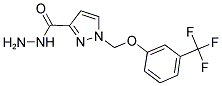 1-(3-TRIFLUOROMETHYL-PHENOXYMETHYL)-1 H-PYRAZOLE-3-CARBOXYLIC ACID HYDRAZIDE 结构式
