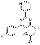 N-(2,2-DIMETHOXYETHYL)-6-(4-FLUOROPHENYL)-2-PYRIDIN-3-YLPYRIMIDIN-4-AMINE 结构式